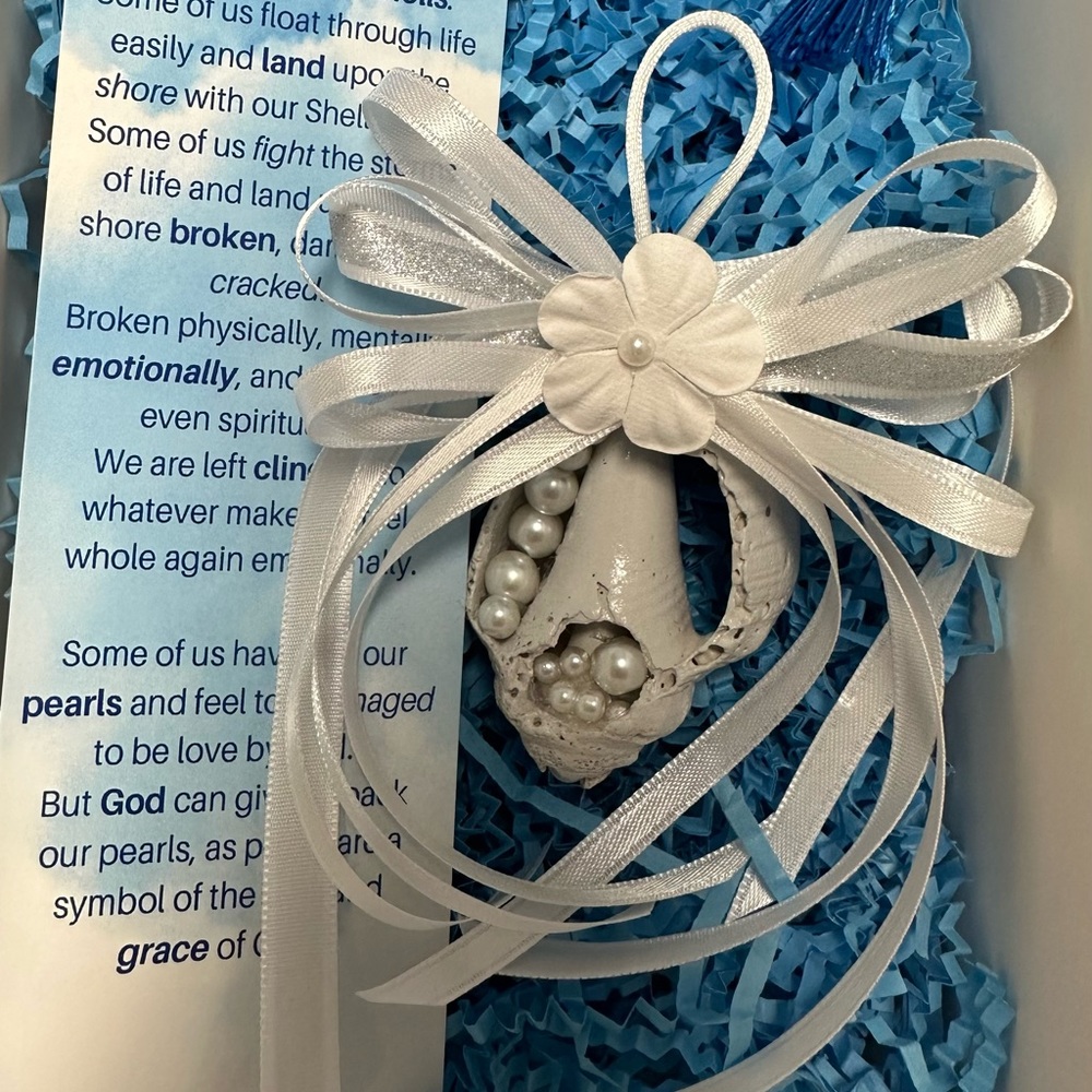 Handmade ornament and bookmark gift set.